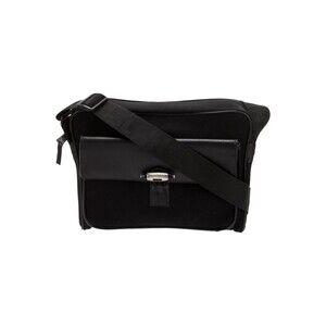 Montblanc shoulder bag, sacoche, black vintage made In Italy